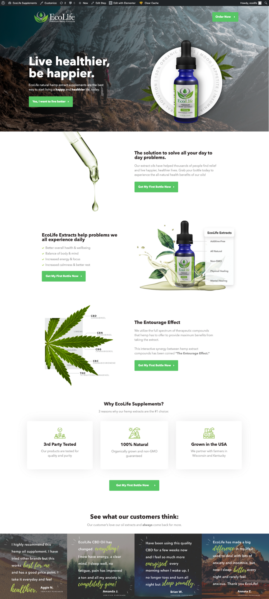 EcoLife Product Funnel